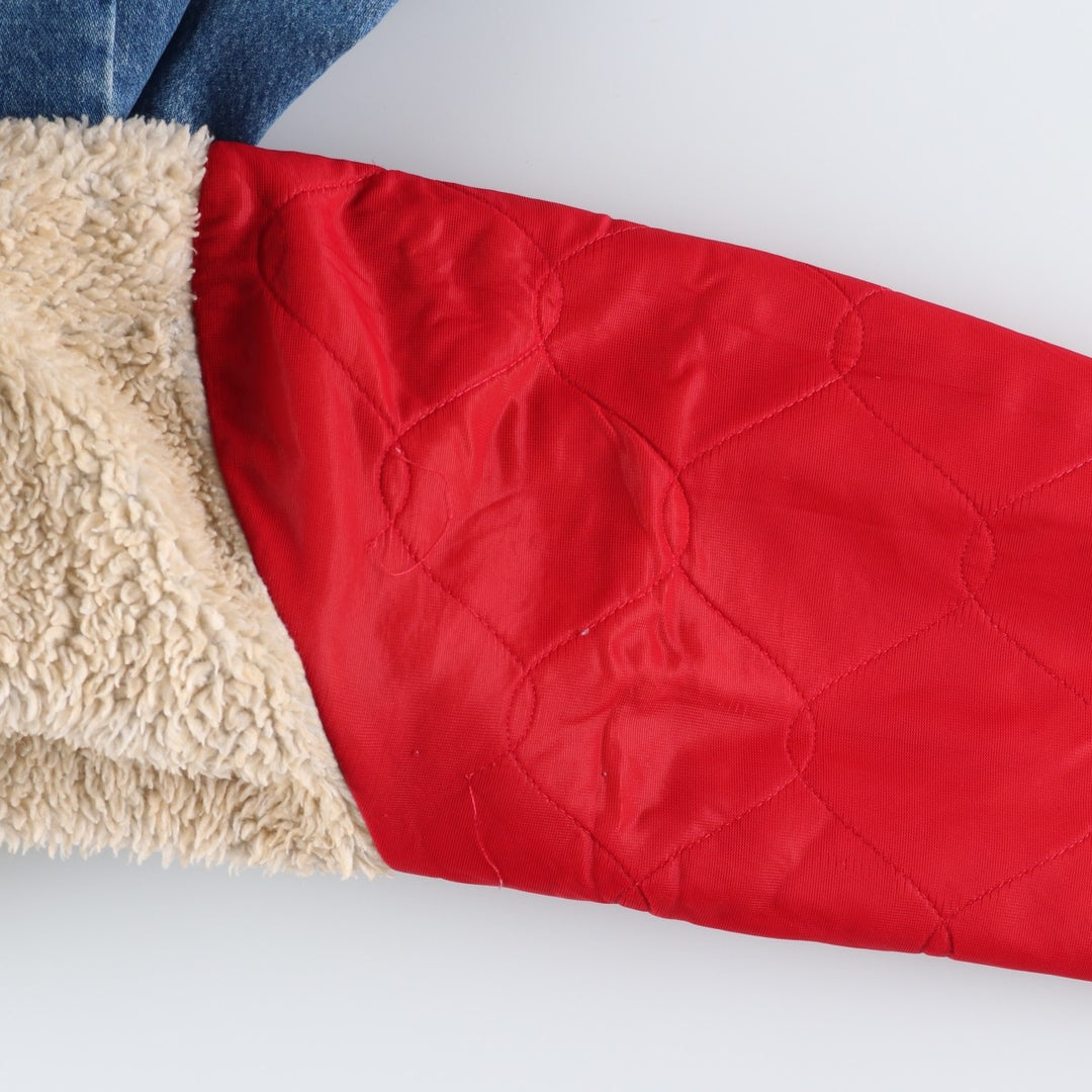 Vintage 1980'S Key SADDLE KING denim jacket, men's size XL unclear blue type Vintage Second Hand