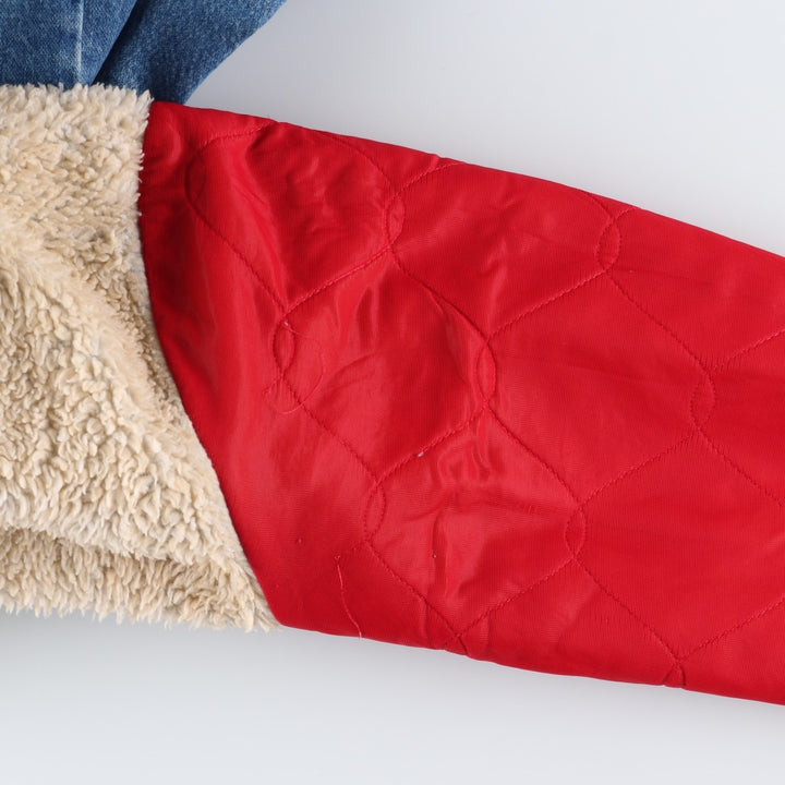 Vintage 1980'S Key SADDLE KING denim jacket, men's size XL unclear blue type Vintage Second Hand