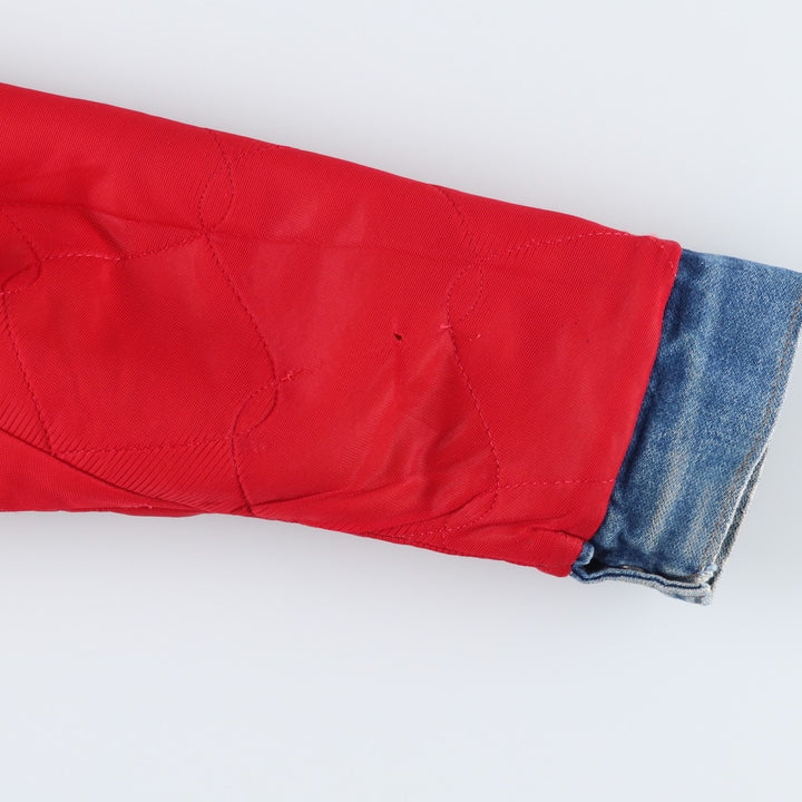 Vintage 1980'S Key SADDLE KING denim jacket, men's size XL unclear blue type Vintage Second Hand