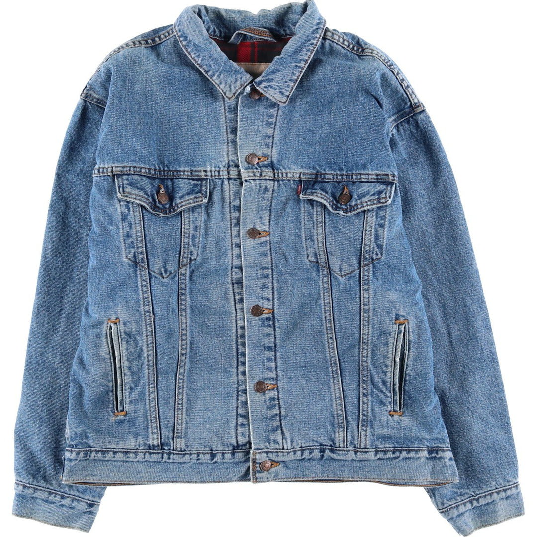90'S Levi's denim jacket, denim jacket, made in the USA, men's XL size, vintage cotton blue type Vintage Second Hand