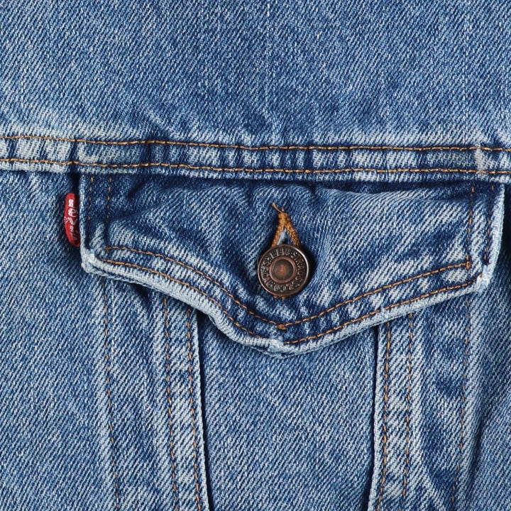 90'S Levi's denim jacket, denim jacket, made in the USA, men's XL size, vintage cotton blue type Vintage Second Hand