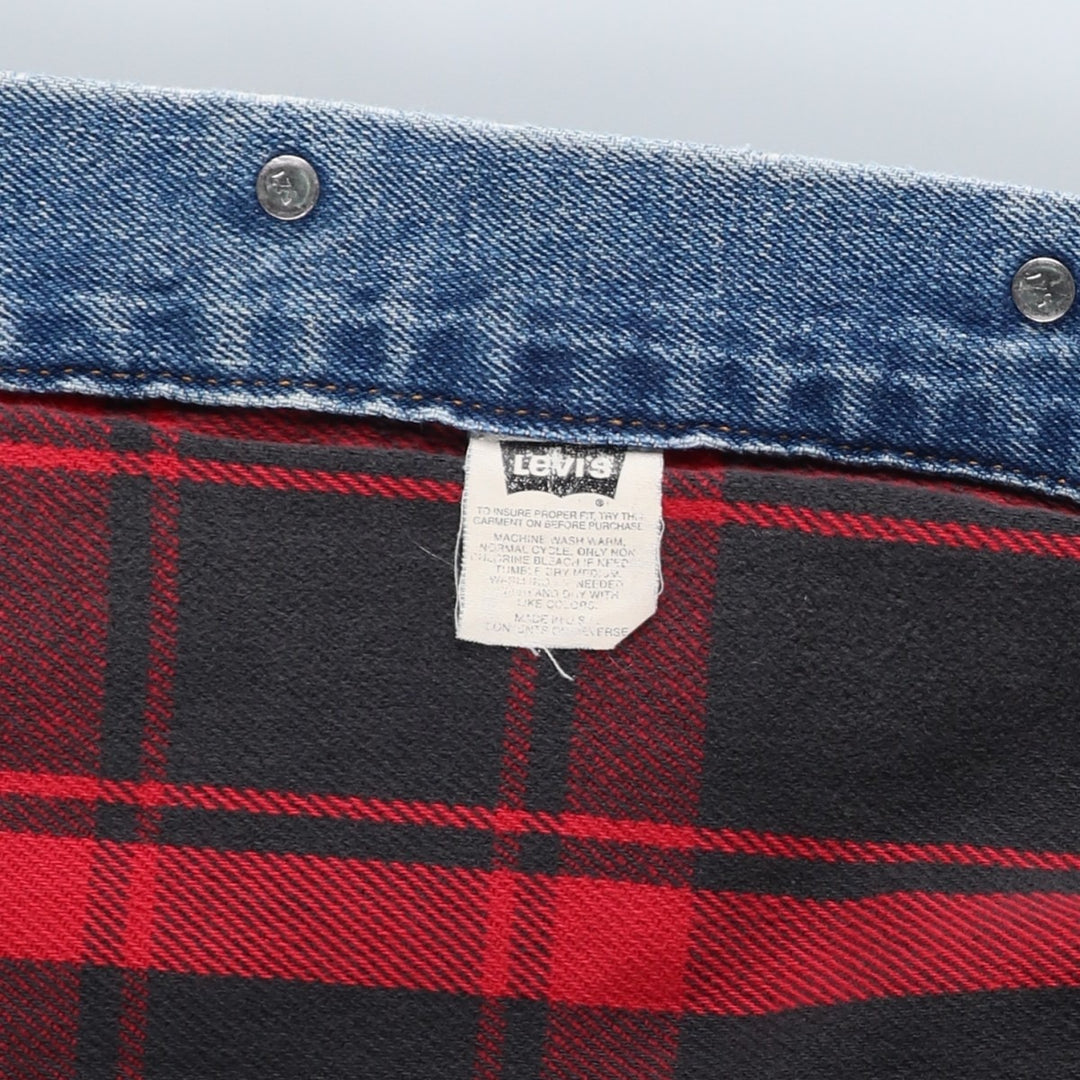 90'S Levi's denim jacket, denim jacket, made in the USA, men's XL size, vintage cotton blue type Vintage Second Hand