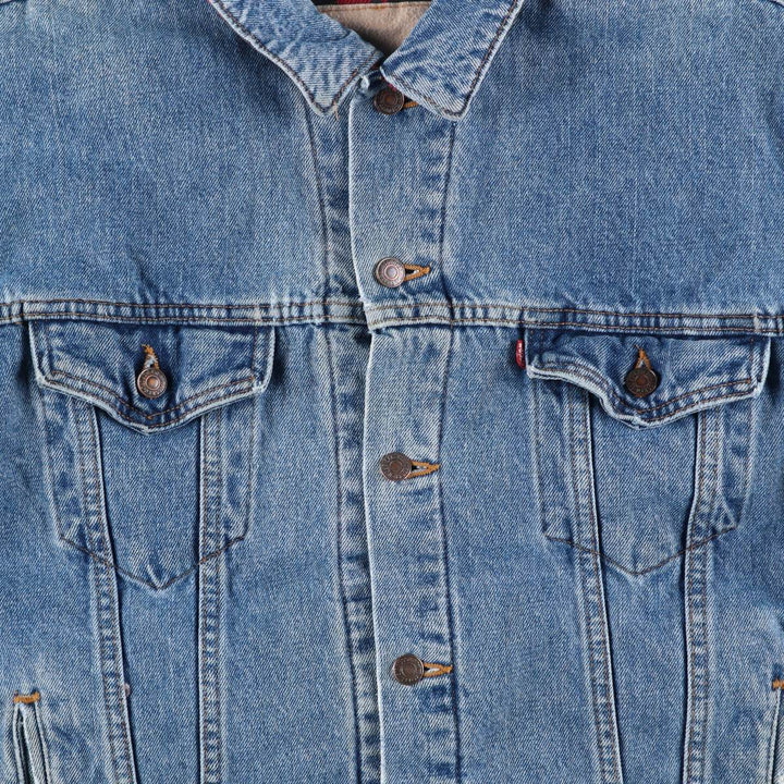 90'S Levi's denim jacket, denim jacket, made in the USA, men's XL size, vintage cotton blue type Vintage Second Hand