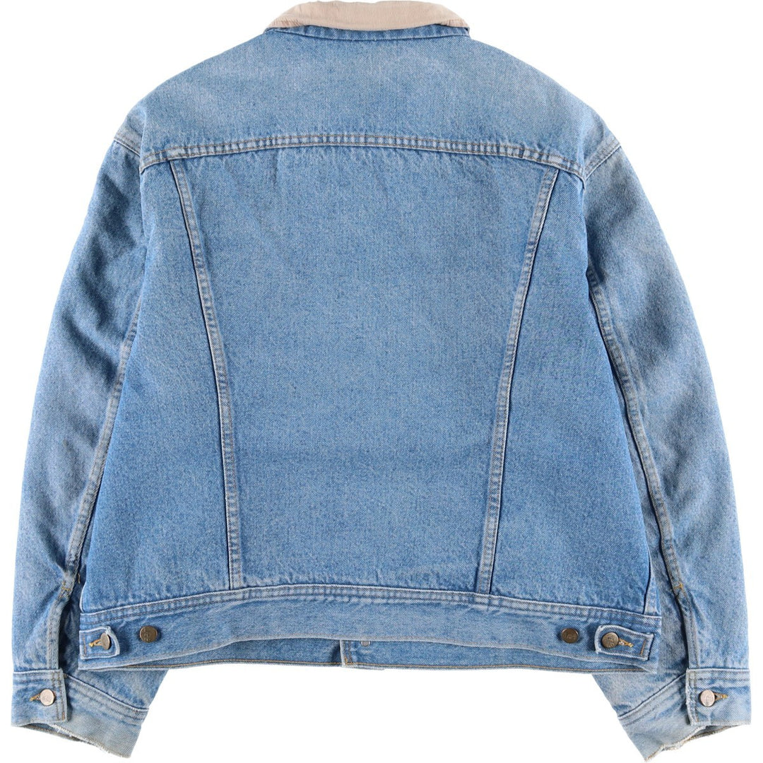 Vintage Lee STORM RIDER denim jacket from the 1980'S and 1990s, size L, men's. cotton blue type Vintage Second Hand