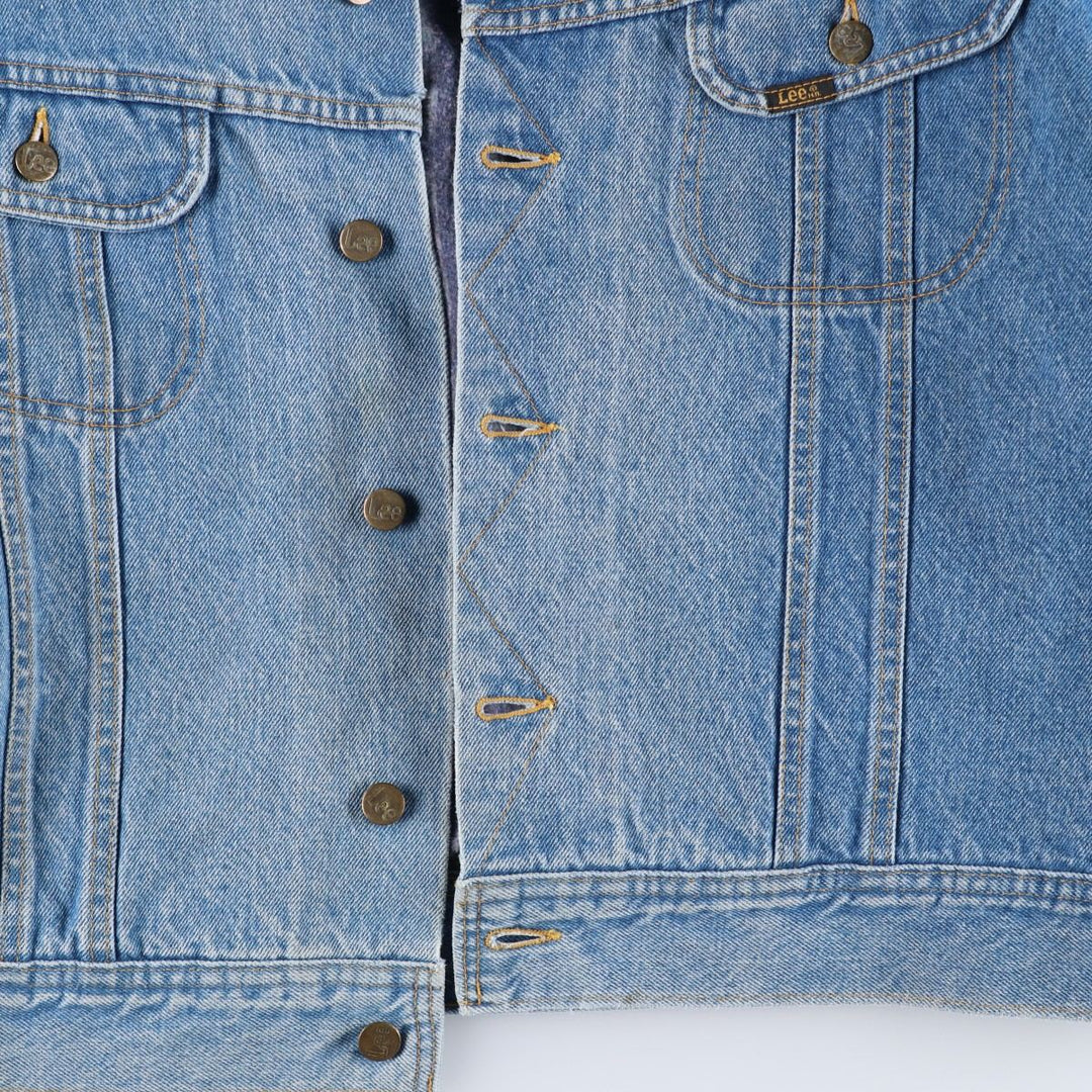 Vintage Lee STORM RIDER denim jacket from the 1980'S and 1990s, size L, men's. cotton blue type Vintage Second Hand