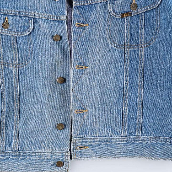 Vintage Lee STORM RIDER denim jacket from the 1980'S and 1990s, size L, men's. cotton blue type Vintage Second Hand