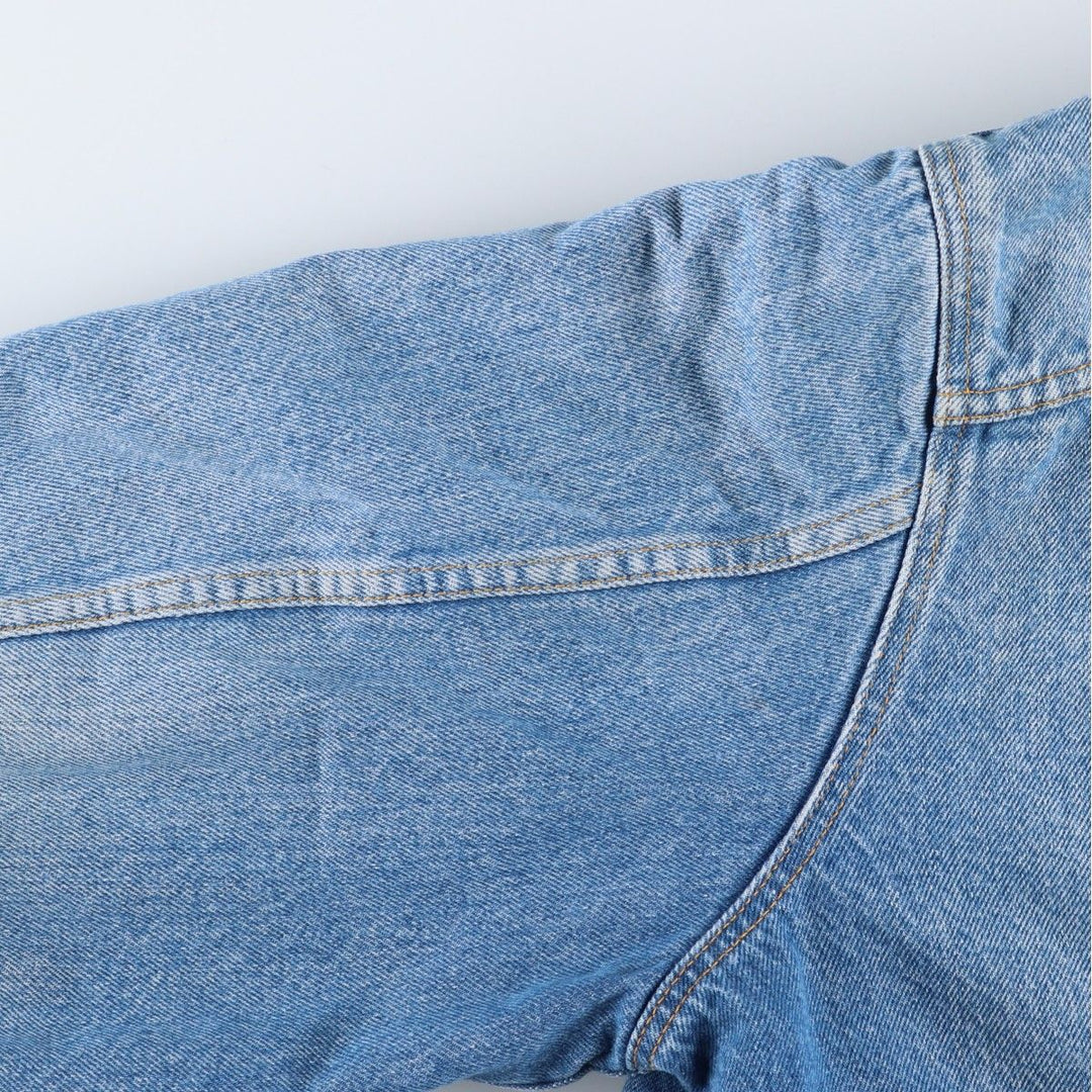 Vintage Lee STORM RIDER denim jacket from the 1980'S and 1990s, size L, men's. cotton blue type Vintage Second Hand