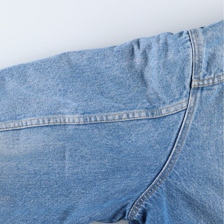 Vintage Lee STORM RIDER denim jacket from the 1980'S and 1990s, size L, men's. cotton blue type Vintage Second Hand