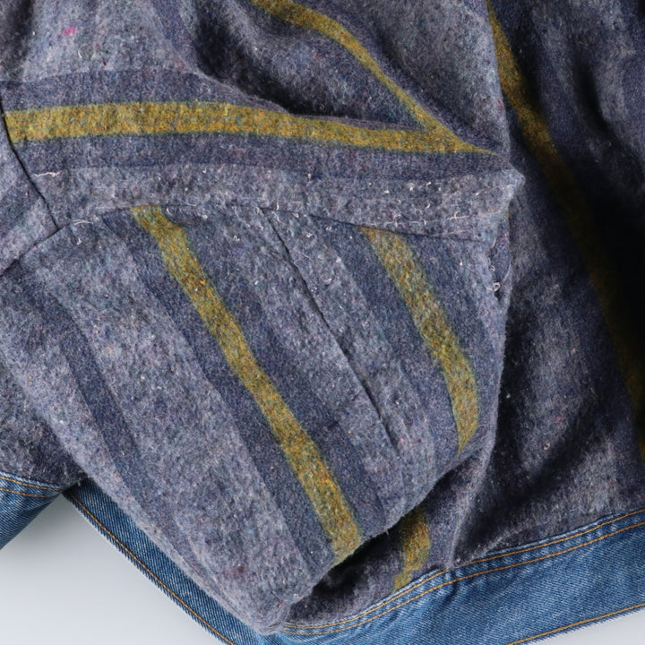 Vintage Lee STORM RIDER denim jacket from the 1980'S and 1990s, size L, men's. cotton blue type Vintage Second Hand