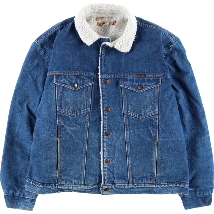 Wrangler Harley-Davidson Back Logo Denim Jacket, Made in USA, Men's Size L unclear blue type Vintage Second Hand