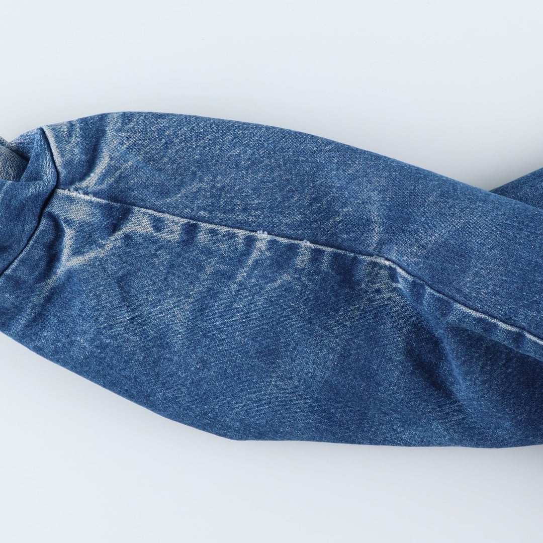 Wrangler Harley-Davidson Back Logo Denim Jacket, Made in USA, Men's Size L unclear blue type Vintage Second Hand