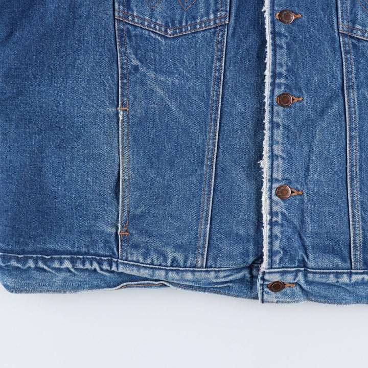 Wrangler Harley-Davidson Back Logo Denim Jacket, Made in USA, Men's Size L unclear blue type Vintage Second Hand