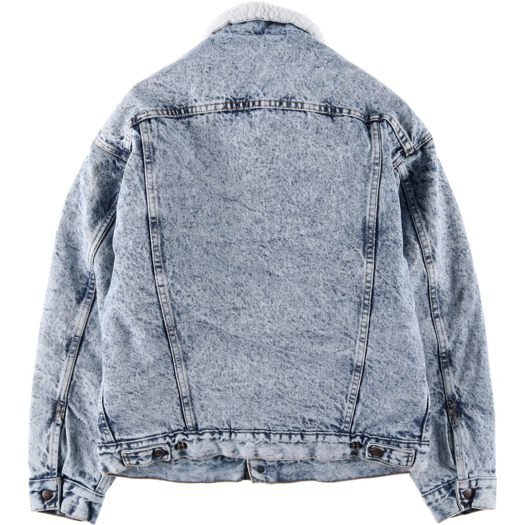 90'S Levi's 70609-0219 Padded Chemical Wash Denim Jacket, Made in USA, Men's Size Medium cotton blue type Vintage Second Hand