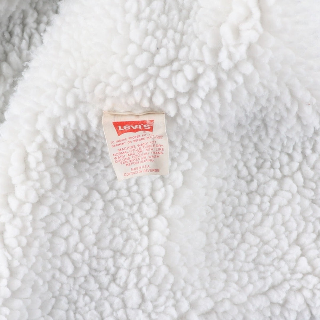 90'S Levi's 70609-0219 Padded Chemical Wash Denim Jacket, Made in USA, Men's Size Medium cotton blue type Vintage Second Hand