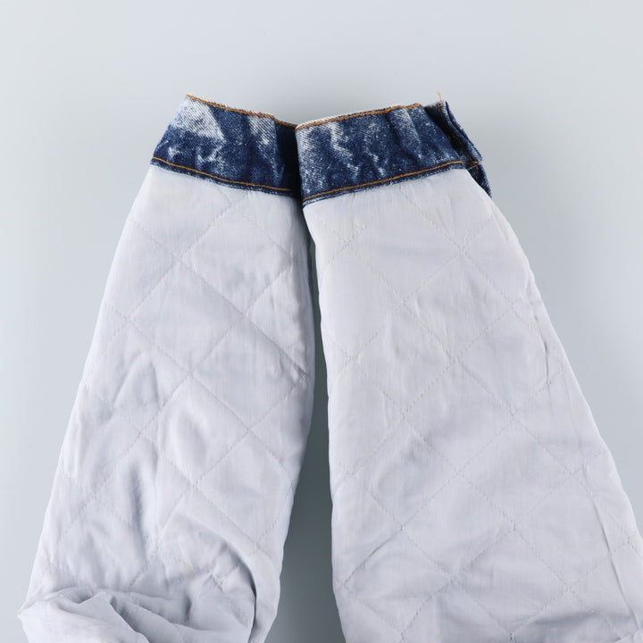 90'S Levi's 70609-0219 Padded Chemical Wash Denim Jacket, Made in USA, Men's Size Medium cotton blue type Vintage Second Hand