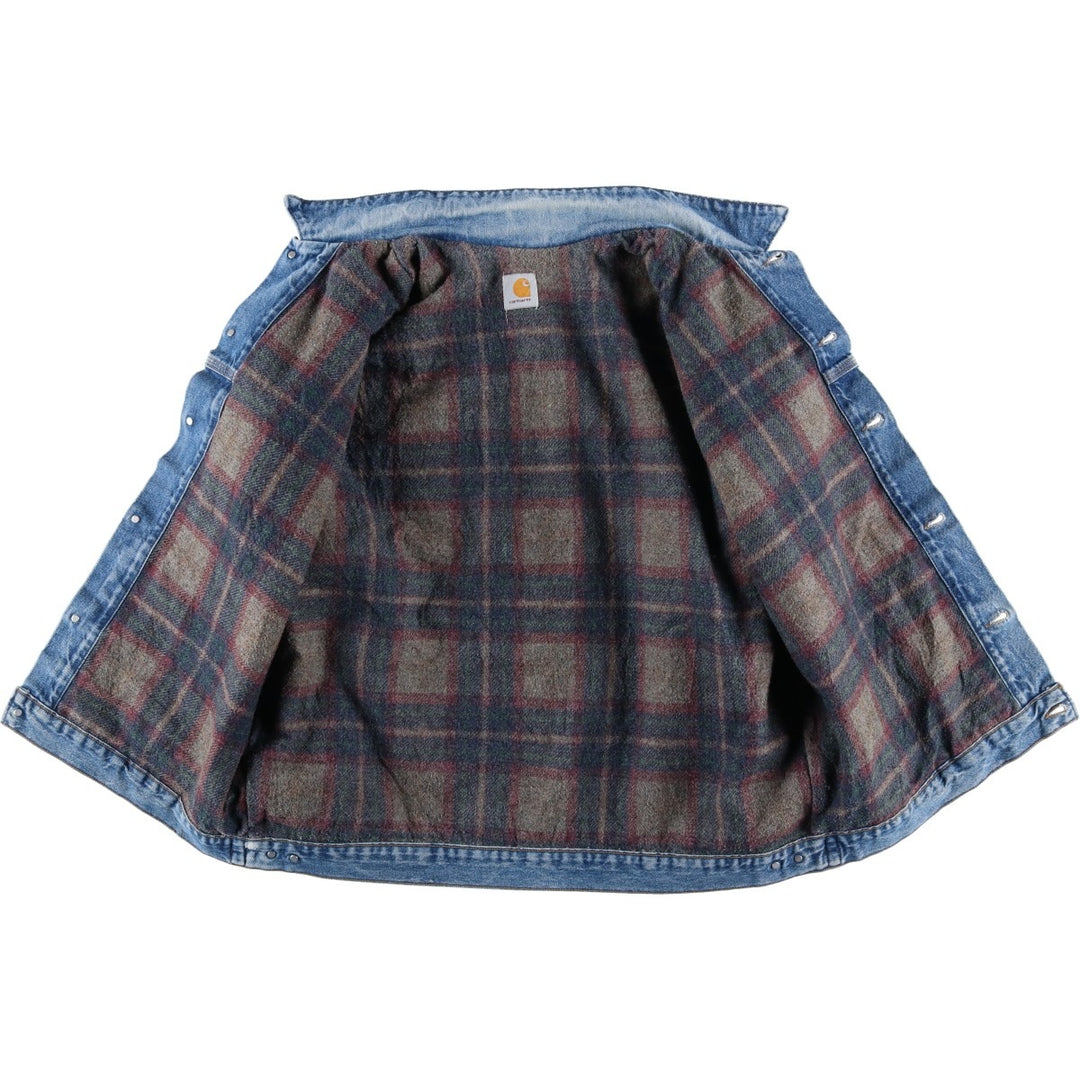 Carhartt padded denim jacket, men's size XXL unclear blue type Vintage Second Hand