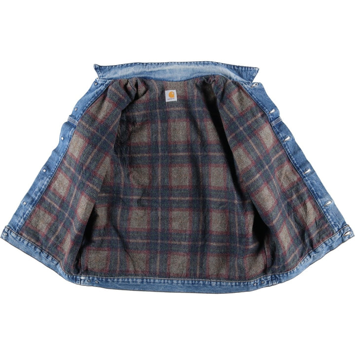 Carhartt padded denim jacket, men's size XXL unclear blue type Vintage Second Hand