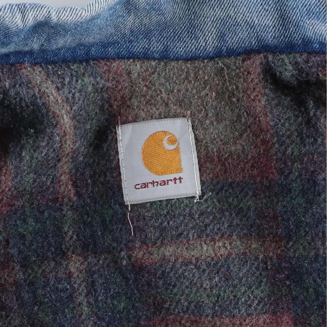 Carhartt padded denim jacket, men's size XXL unclear blue type Vintage Second Hand