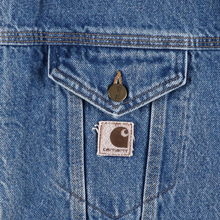 Carhartt padded denim jacket, men's size XXL unclear blue type Vintage Second Hand