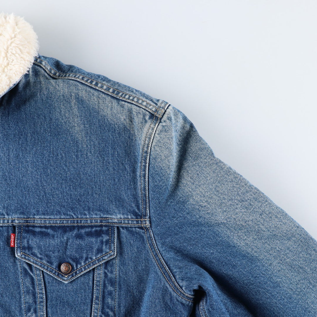 90'S Levi's 70603-0215 Padded Denim Jacket, Men's Size XL, Vintage cotton blue type Vintage Second Hand