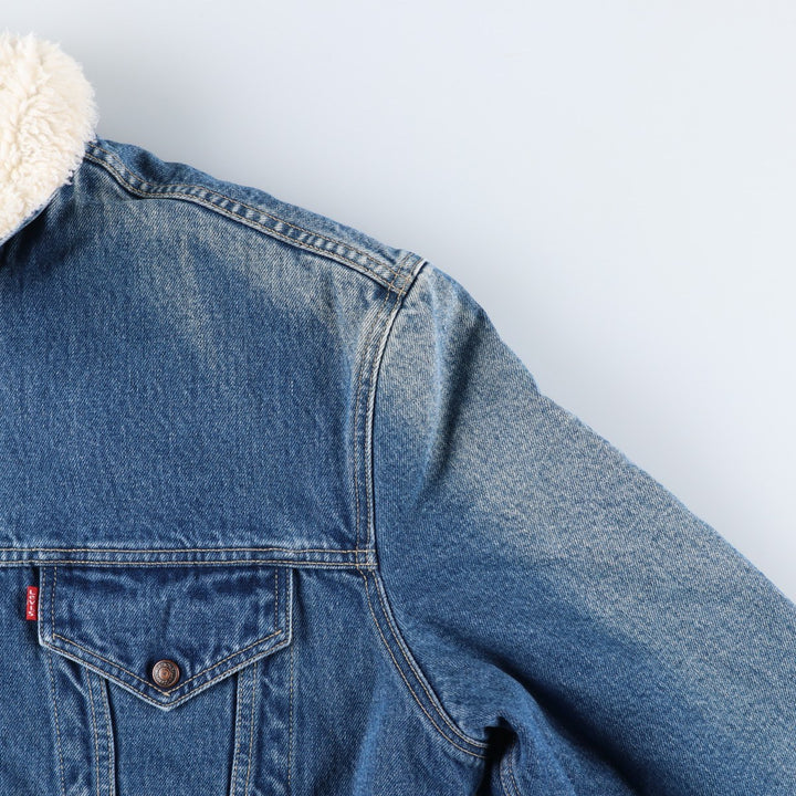 90'S Levi's 70603-0215 Padded Denim Jacket, Men's Size XL, Vintage cotton blue type Vintage Second Hand