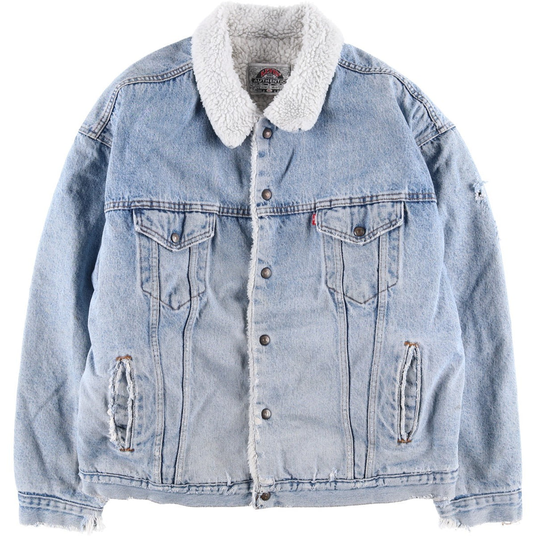 90'S Levi's denim jacket, made in the USA, men's size XXL, vintage unclear blue type Vintage Second Hand