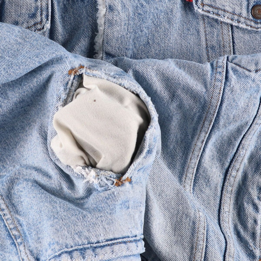 90'S Levi's denim jacket, made in the USA, men's size XXL, vintage unclear blue type Vintage Second Hand