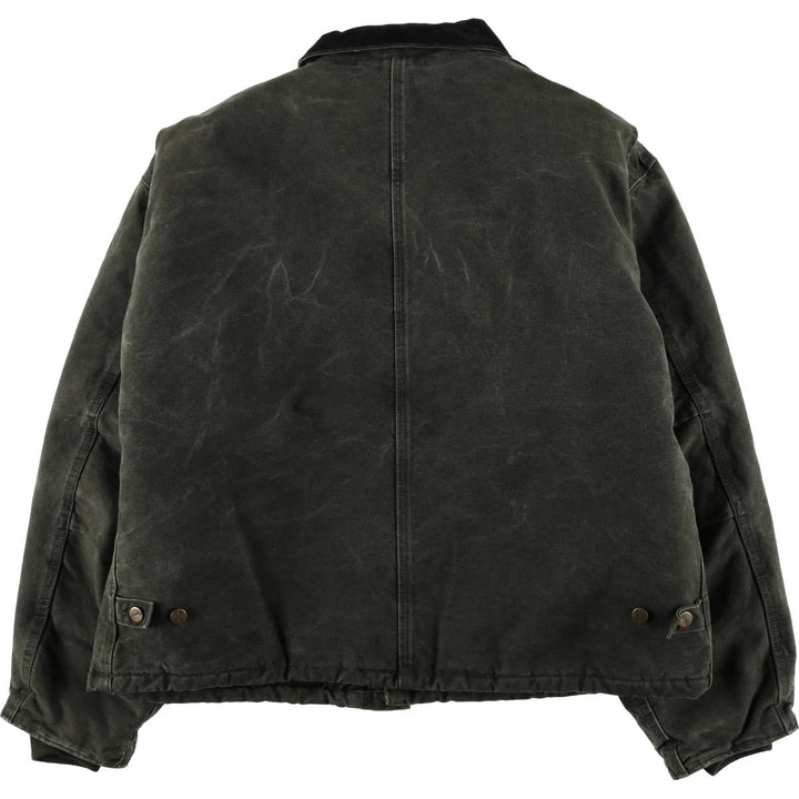 2000'S Carhartt Traditional Padded Duck Work Jacket, Men's XXL cotton Khaki type Vintage Second Hand