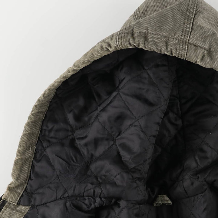 Carhartt Active Jacket, Padded Duck Full-Zip Hoodie, Men's Size L cotton Khaki type Vintage Second Hand