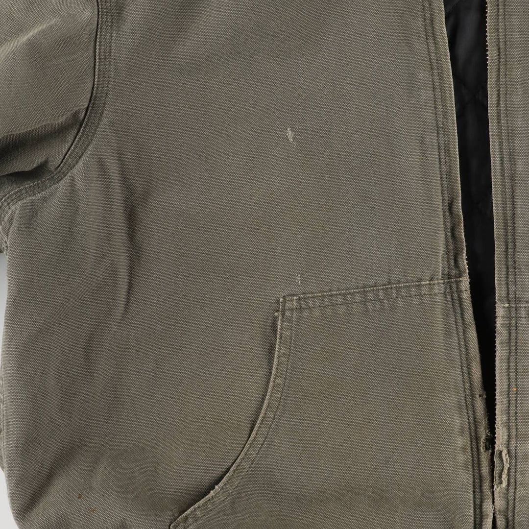 Carhartt Active Jacket, Padded Duck Full-Zip Hoodie, Men's Size L cotton Khaki type Vintage Second Hand