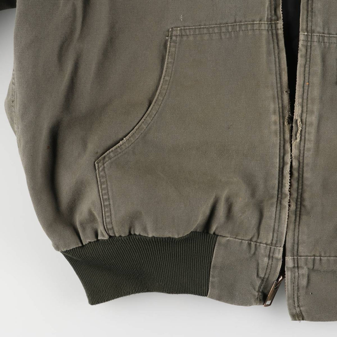 Carhartt Active Jacket, Padded Duck Full-Zip Hoodie, Men's Size L cotton Khaki type Vintage Second Hand