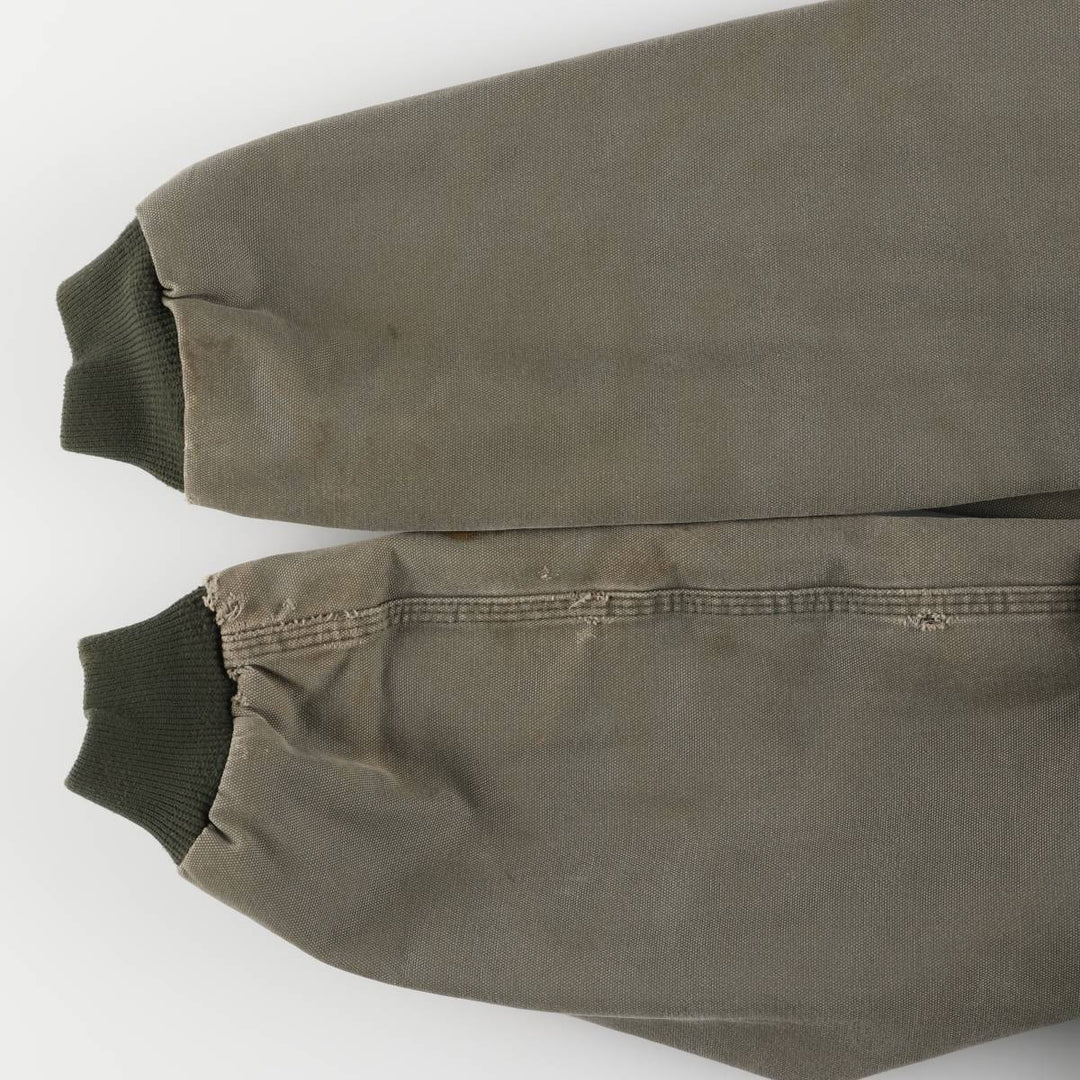 Carhartt Active Jacket, Padded Duck Full-Zip Hoodie, Men's Size L cotton Khaki type Vintage Second Hand