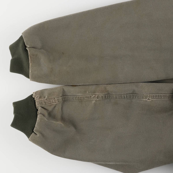 Carhartt Active Jacket, Padded Duck Full-Zip Hoodie, Men's Size L cotton Khaki type Vintage Second Hand