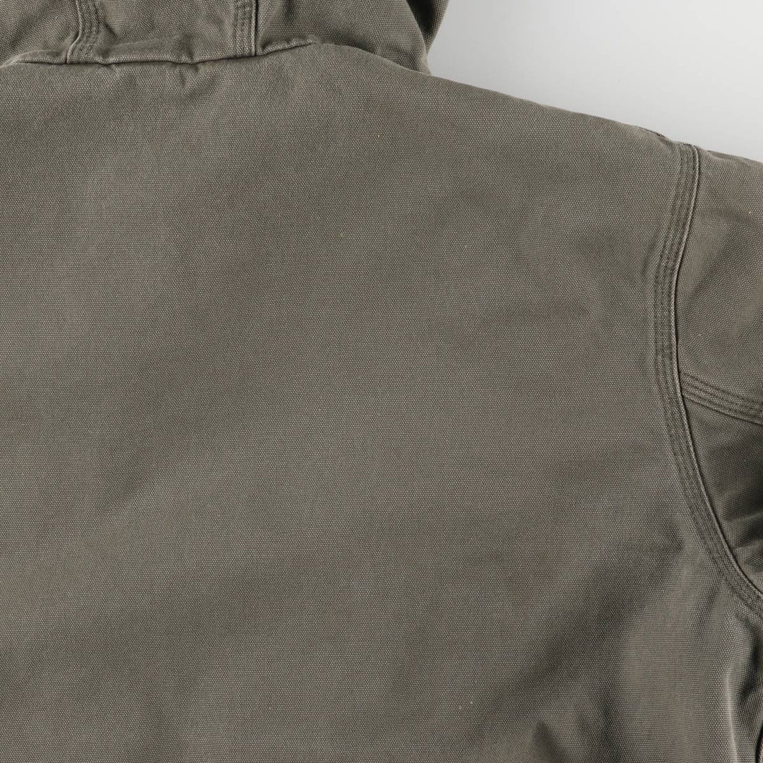 Carhartt Active Jacket, Padded Duck Full-Zip Hoodie, Men's Size L cotton Khaki type Vintage Second Hand