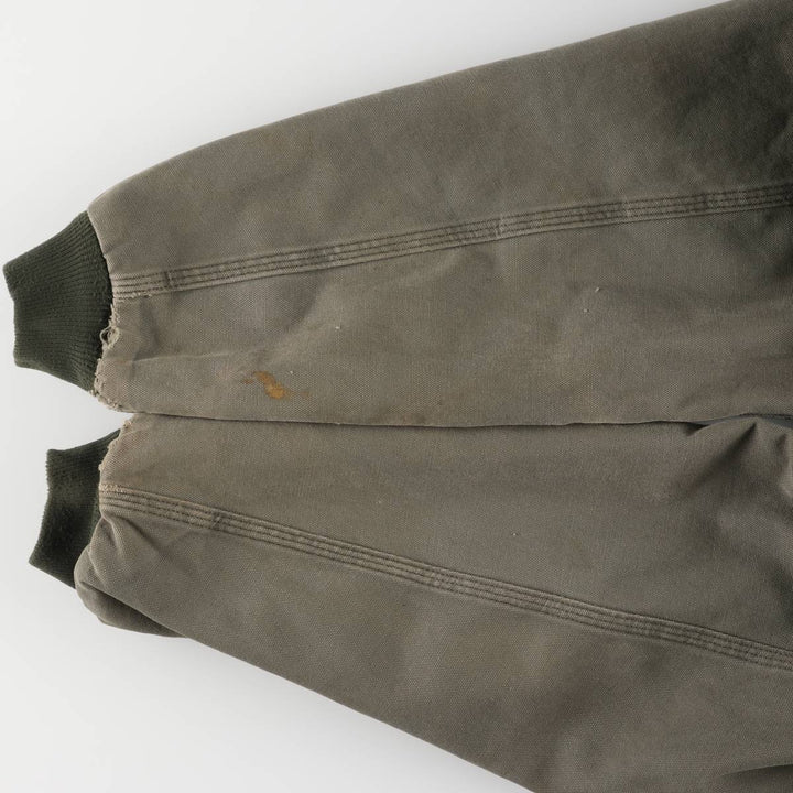 Carhartt Active Jacket, Padded Duck Full-Zip Hoodie, Men's Size L cotton Khaki type Vintage Second Hand