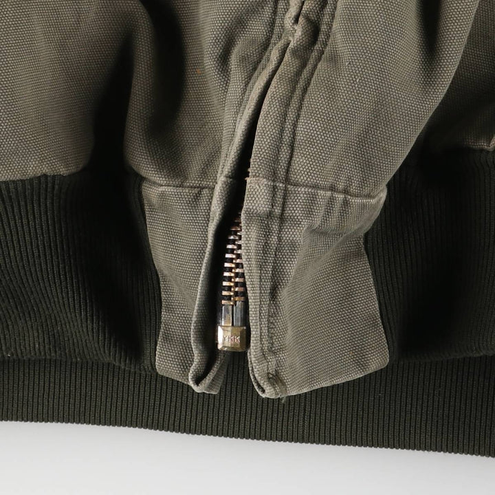 Carhartt Active Jacket, Padded Duck Full-Zip Hoodie, Men's Size L cotton Khaki type Vintage Second Hand