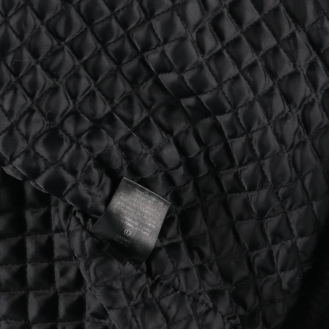 Harley-Davidson Padded Wool Varsity Jacket, Men's Size L Merino wool black type Vintage Second Hand