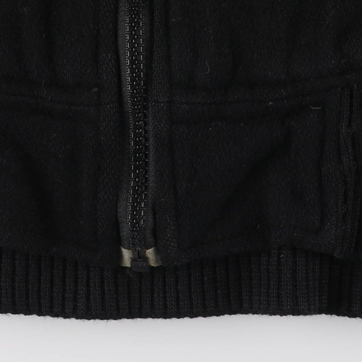 Harley-Davidson Padded Wool Varsity Jacket, Men's Size L Merino wool black type Vintage Second Hand