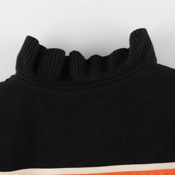 Harley-Davidson Padded Wool Varsity Jacket, Men's Size L Merino wool black type Vintage Second Hand