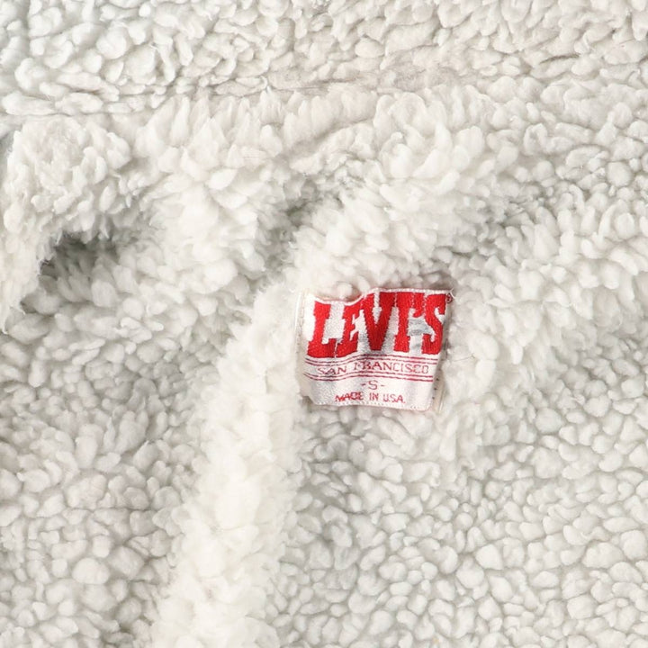 Vintage 1980'S Levi's 70609-0219 denim jacket, made in the USA, size small, men's cotton blue type Vintage Second Hand