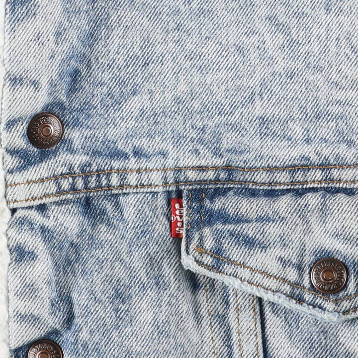 Vintage 1980'S Levi's 70609-0219 denim jacket, made in the USA, size small, men's cotton blue type Vintage Second Hand