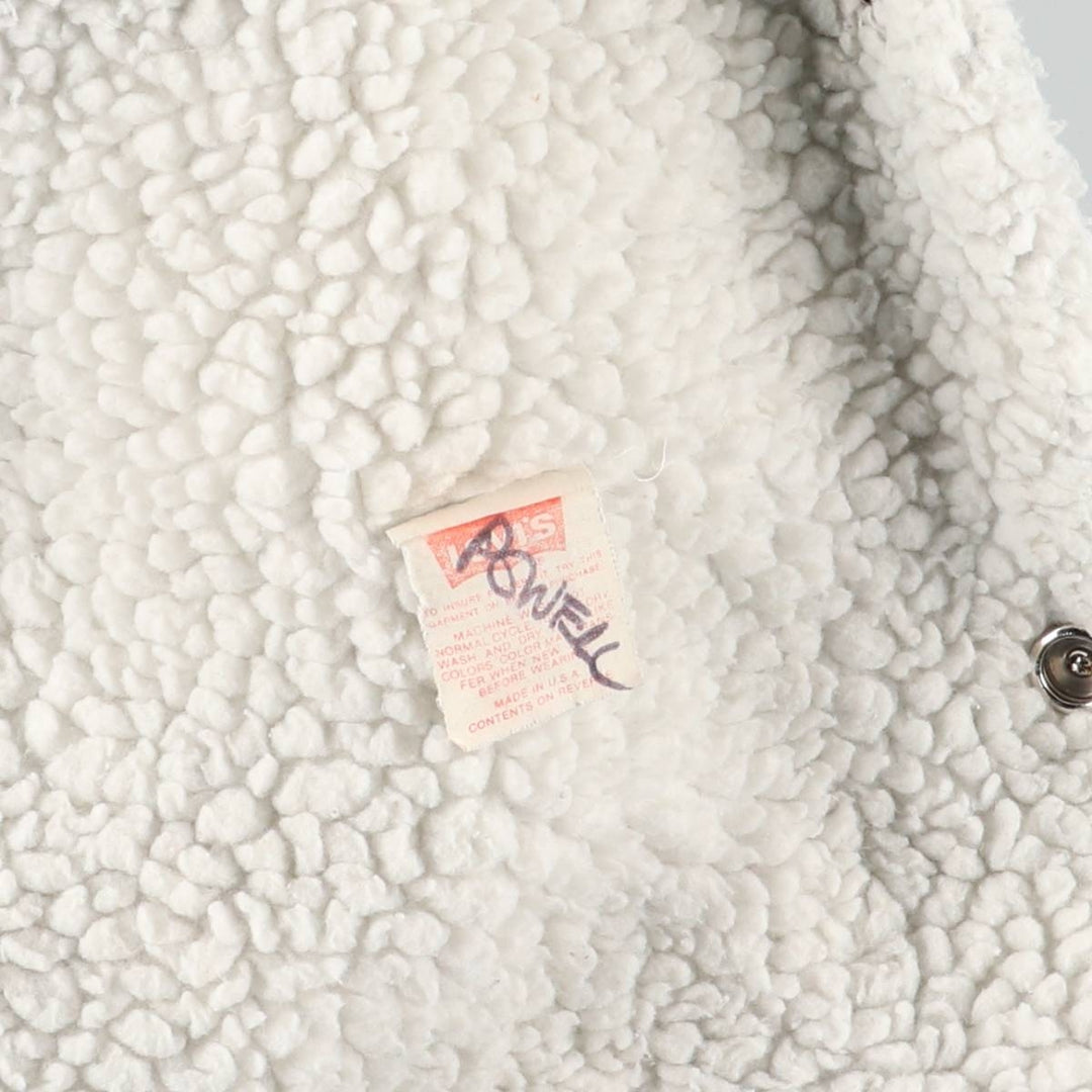 Vintage 1980'S Levi's 70609-0219 denim jacket, made in the USA, size small, men's cotton blue type Vintage Second Hand