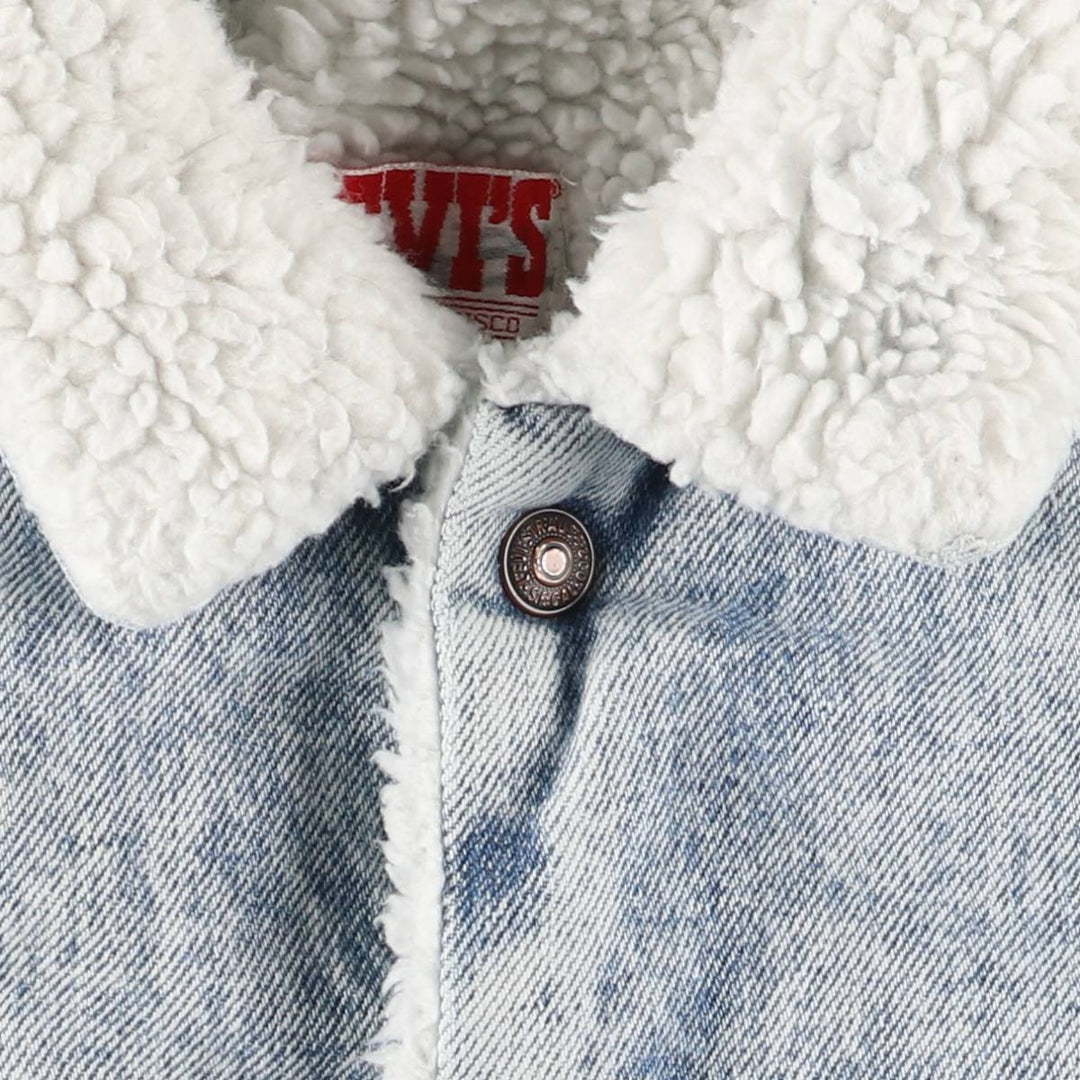 Vintage 1980'S Levi's 70609-0219 denim jacket, made in the USA, size small, men's cotton blue type Vintage Second Hand