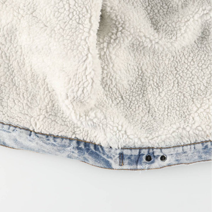 Vintage 1980'S Levi's 70609-0219 denim jacket, made in the USA, size small, men's cotton blue type Vintage Second Hand