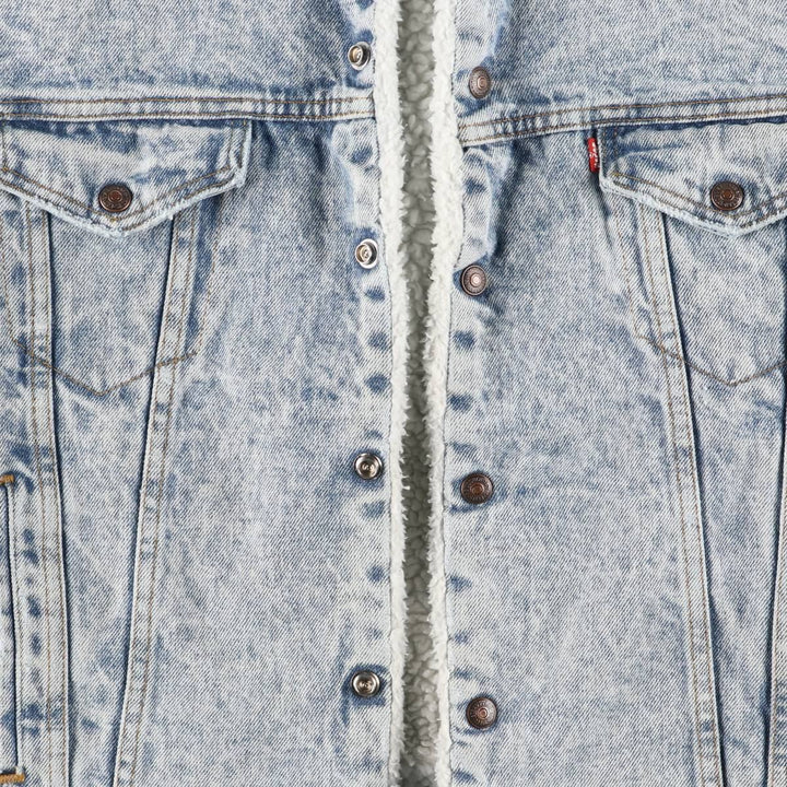 Vintage 1980'S Levi's 70609-0219 denim jacket, made in the USA, size small, men's cotton blue type Vintage Second Hand