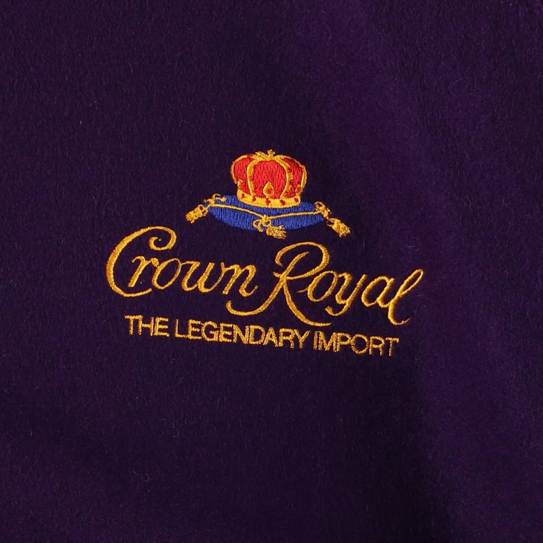 90'S DeLONG Wool Varsity Jacket, Award Jacket, Made in USA, Men's XL, Vintage Recycled wool purple type Vintage Second Hand