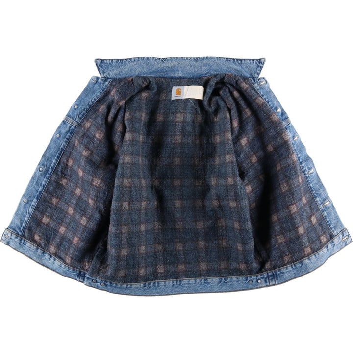 Vintage 80s-90'S Carhartt denim jacket, size L, men's cotton blue type Vintage Second Hand