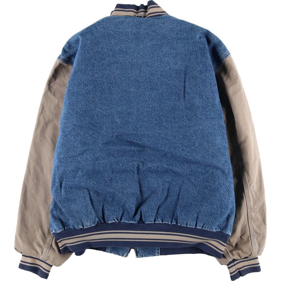 Vintage 80s-90'S Carhartt padded denim jacket, made in the USA, men's size XXL cotton blue type Vintage Second Hand