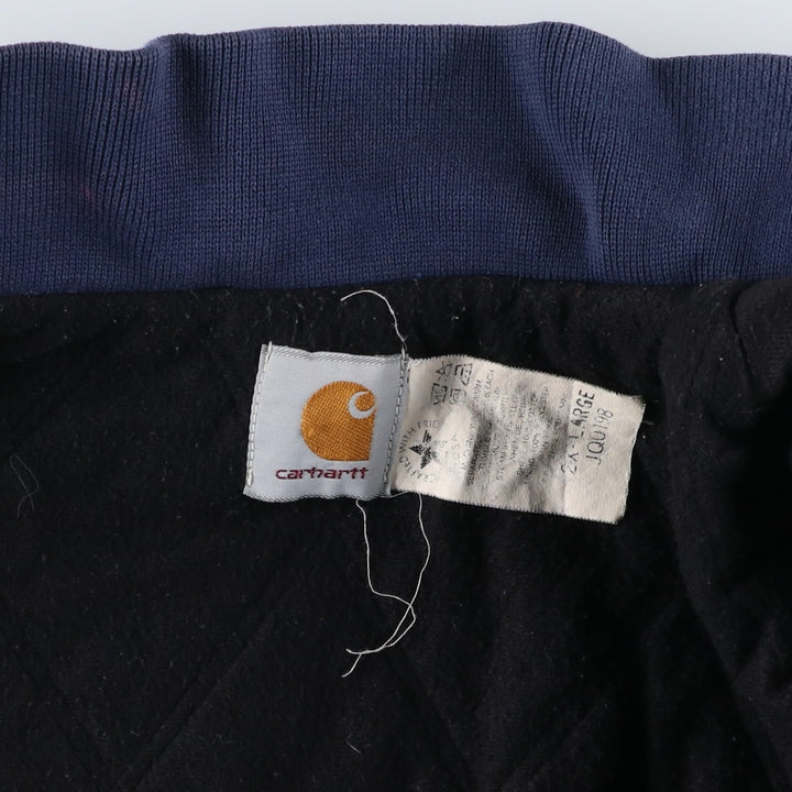 Vintage 80s-90'S Carhartt padded denim jacket, made in the USA, men's size XXL cotton blue type Vintage Second Hand