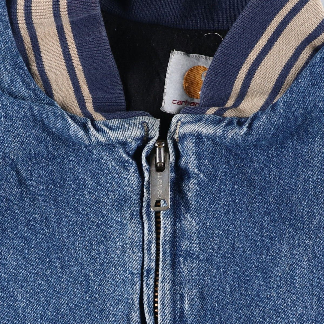 Vintage 80s-90'S Carhartt padded denim jacket, made in the USA, men's size XXL cotton blue type Vintage Second Hand